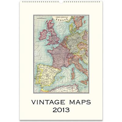 Cavallini Wall Calendars Vintage Map