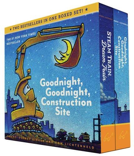 Goodnight, Goodnight, Construction Site+Steam Train, Dream Train Board Books Boxed Set (2冊合售)