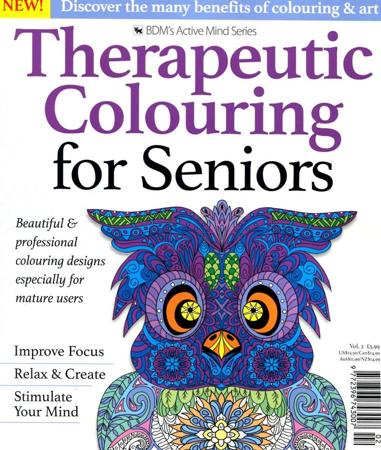 Bdm s active mind series therapeuitc colouring for seniors no 2 