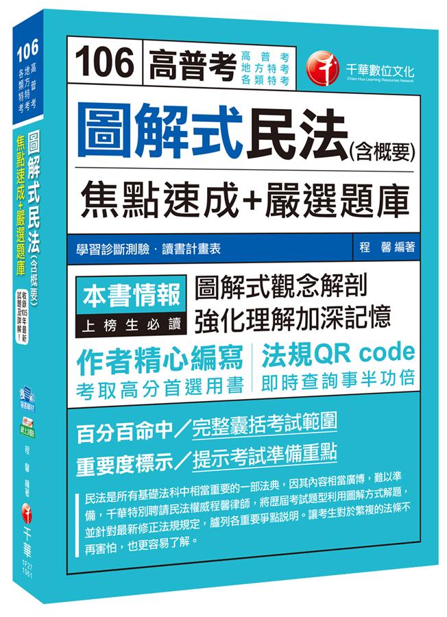 圖解式民法含概要: 焦點速成+嚴選題庫 (高普考、地方特考、各類特考)