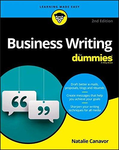 Business Writing for Dummies (2 Ed.)