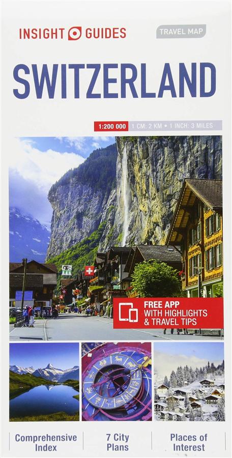 Insight Travel Map: Switzerland (5 Ed.)