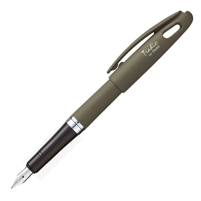 Pentel Tradio德拉迪鋼筆/ 藍芯/ 灰桿