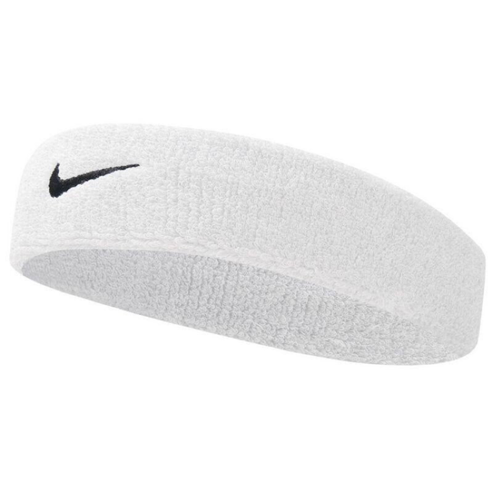 NIKE 吸汗 止汗帶 SWOOSH 單色頭帶 BASKETBALL系列/ 101 白
