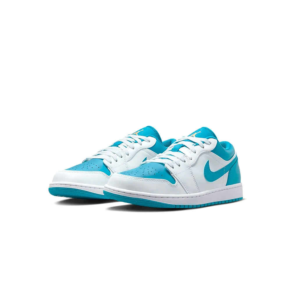 【NIKE】AIR JORDAN 1 LOW 休閒鞋 藍白 男鞋-553558174 US9.5(27.5cm)