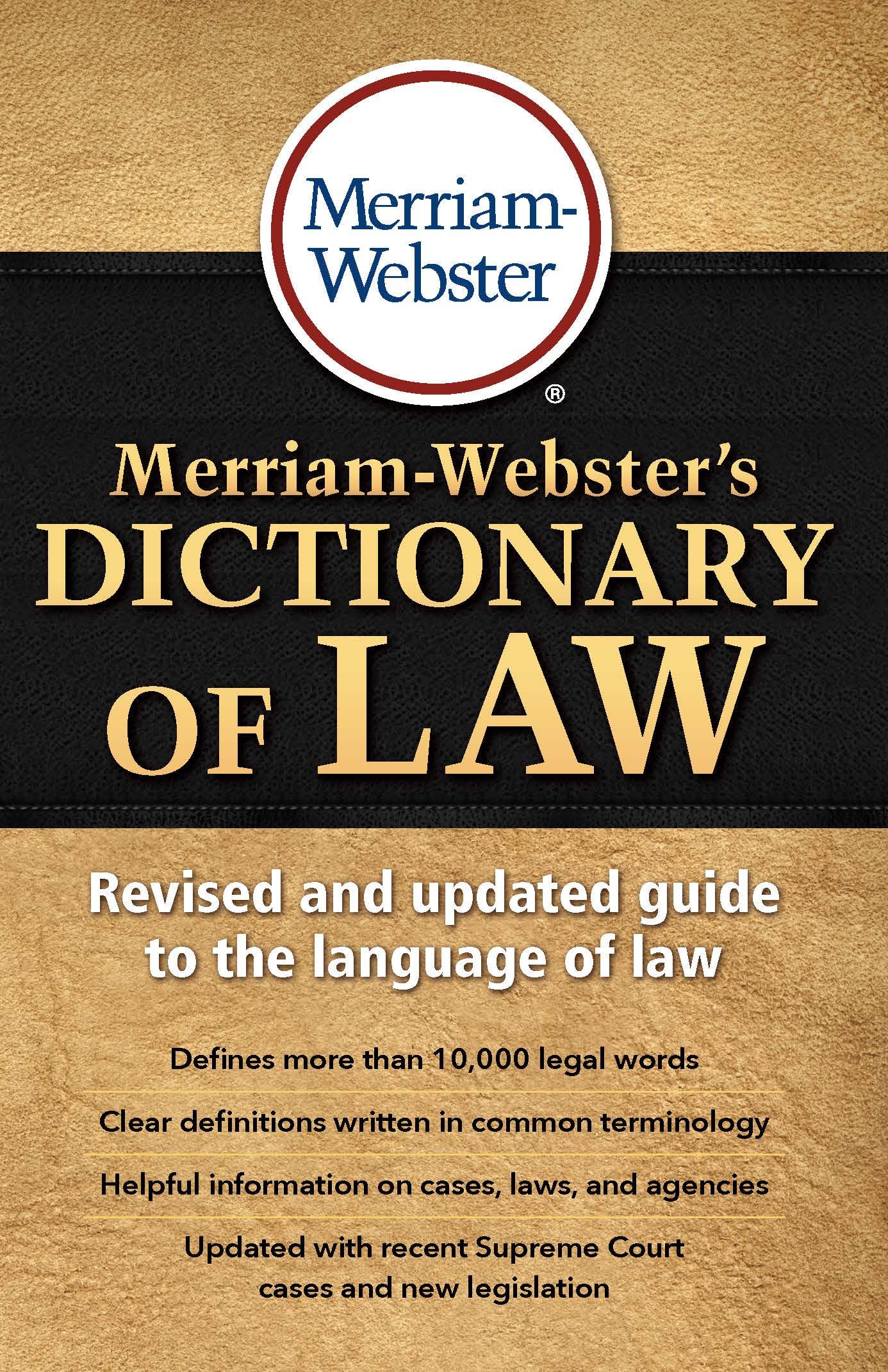 Merriam-Webster's Dictionary of Law