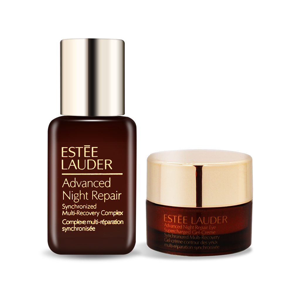 Estee Lauder 雅詩蘭黛 特潤全能修護亮眼霜(5ml)+特潤超導全方位修護露(15ml)-公司貨