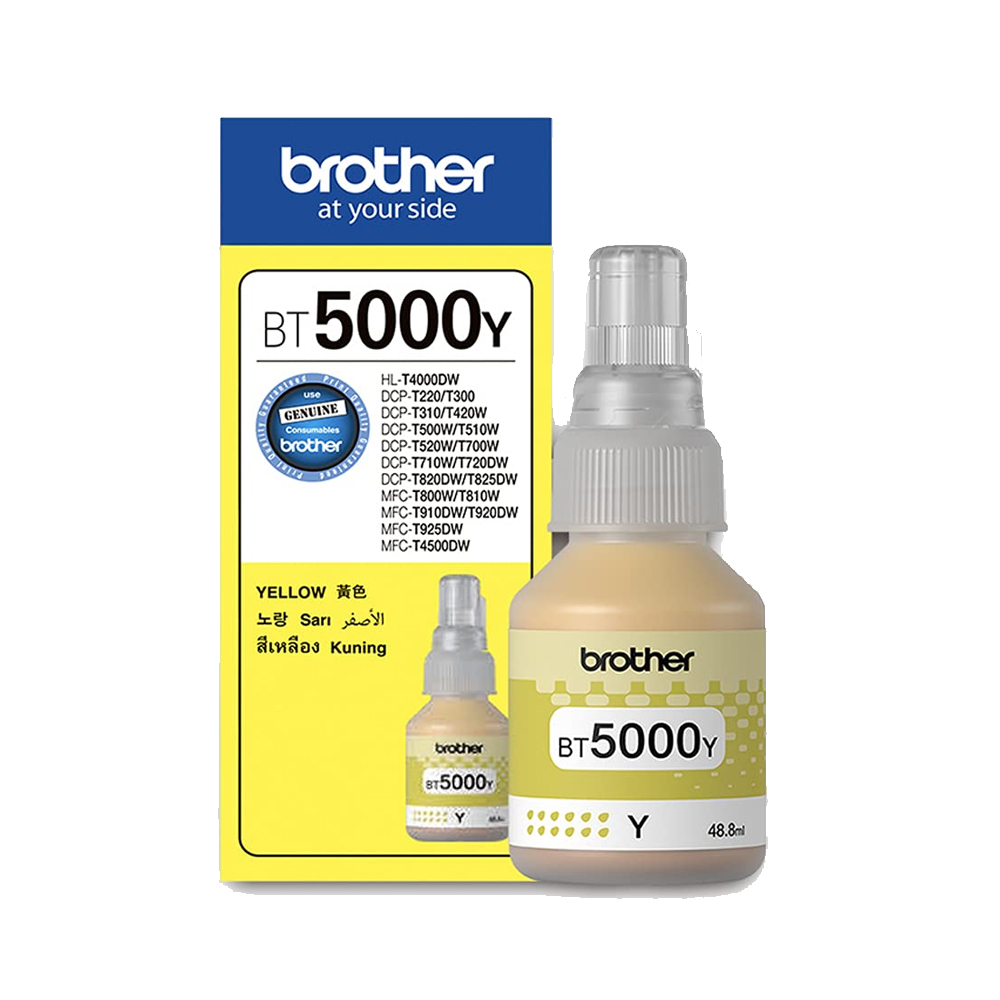 Brother BT5000-Y 原廠黃色墨水瓶