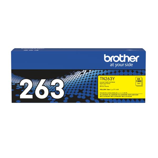 Brother TN-263 Y 原廠黃色碳粉匣
