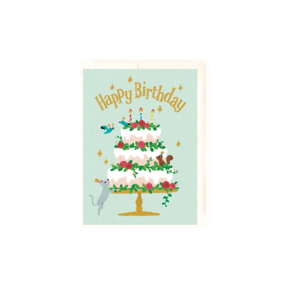 日本EASE迷你生日卡/ 薄荷綠/ GB-2085