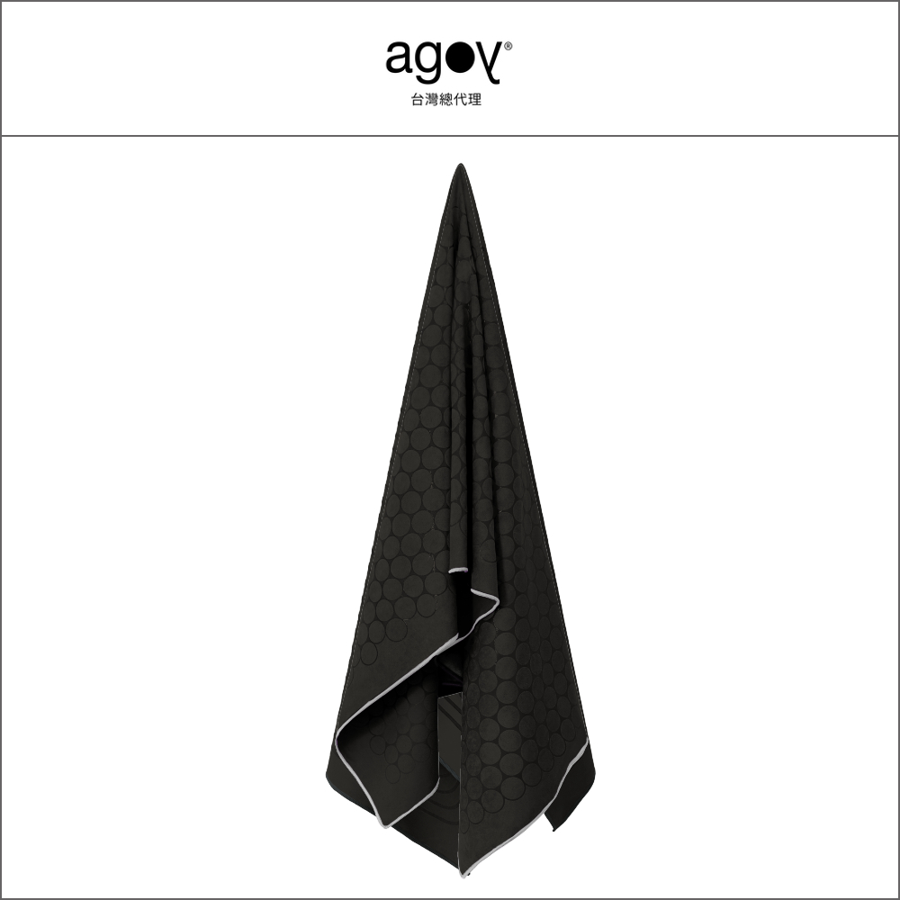 【agoy】Gecko Touch 壁虎鋪巾 Nightfall 夜幕圈圈 石墨灰(含防水袋)