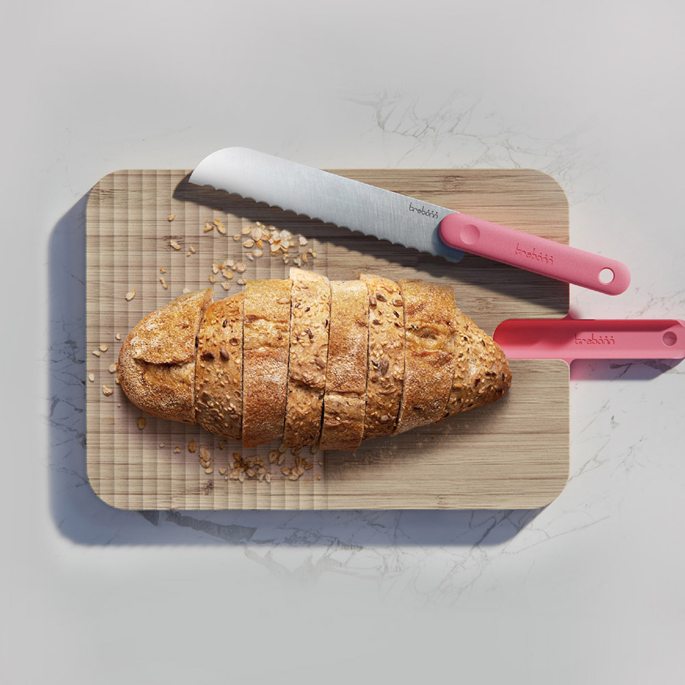 trebonn Artù便攜型刀具砧板收納組/ 麵包刀20cm