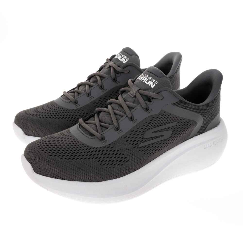 【SKECHERS】SKECHERS GO RUN MAX CUSHIONING ESSENTIAL 慢跑鞋/黑/男鞋- 220722CCLM/ US8.5/26.5CM