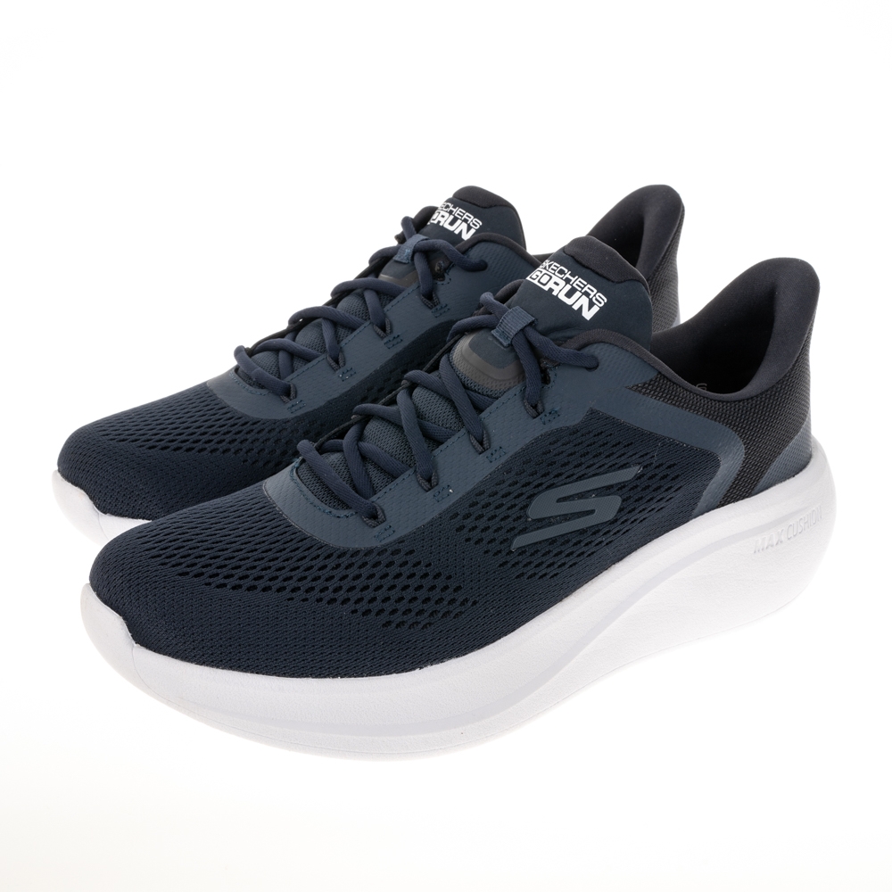 【SKECHERS】SKECHERS GO RUN MAX CUSHIONING ESSENTIAL慢跑鞋/黑色/男鞋-220722NVOR/ US10/28CM
