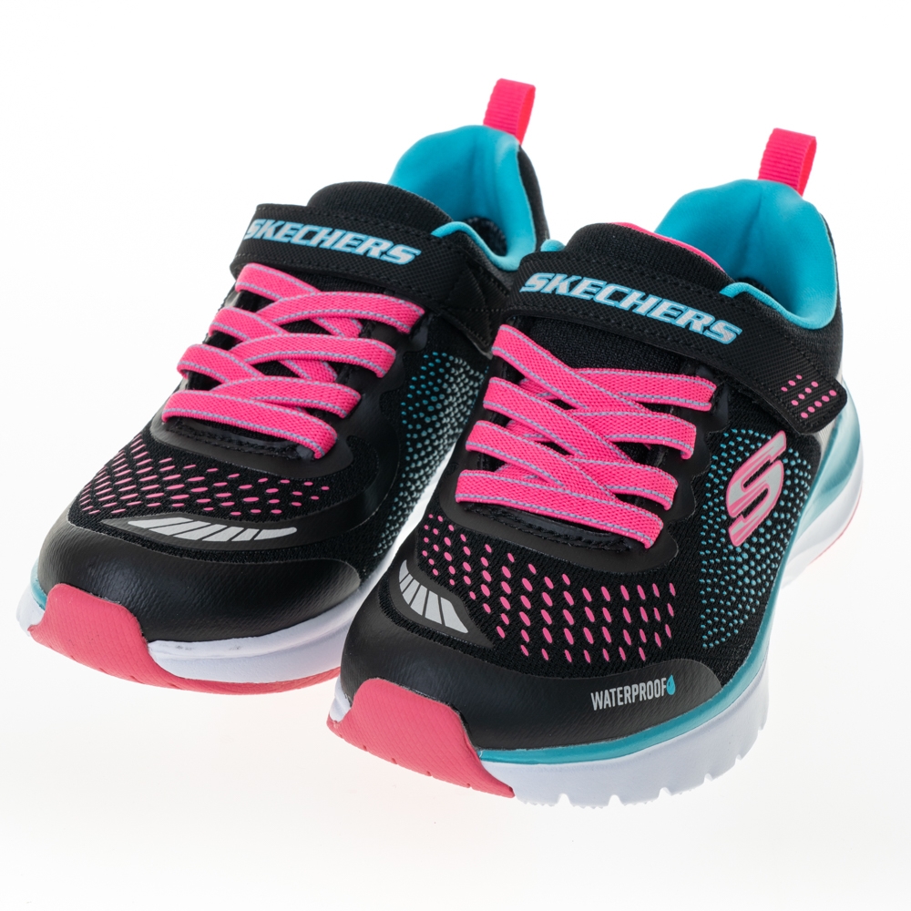 【SKECHERS】KECHERS  ULTRA GROOVE 運動鞋/黑藍粉/女童童鞋- 302393LBKMT/ 13C/19CM