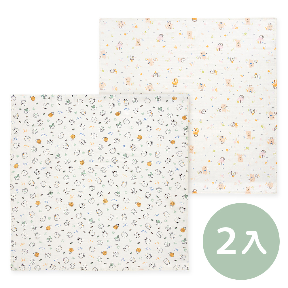 【奇哥】Chic a Bon 天絲紗布大包巾 120x120cm (2入)