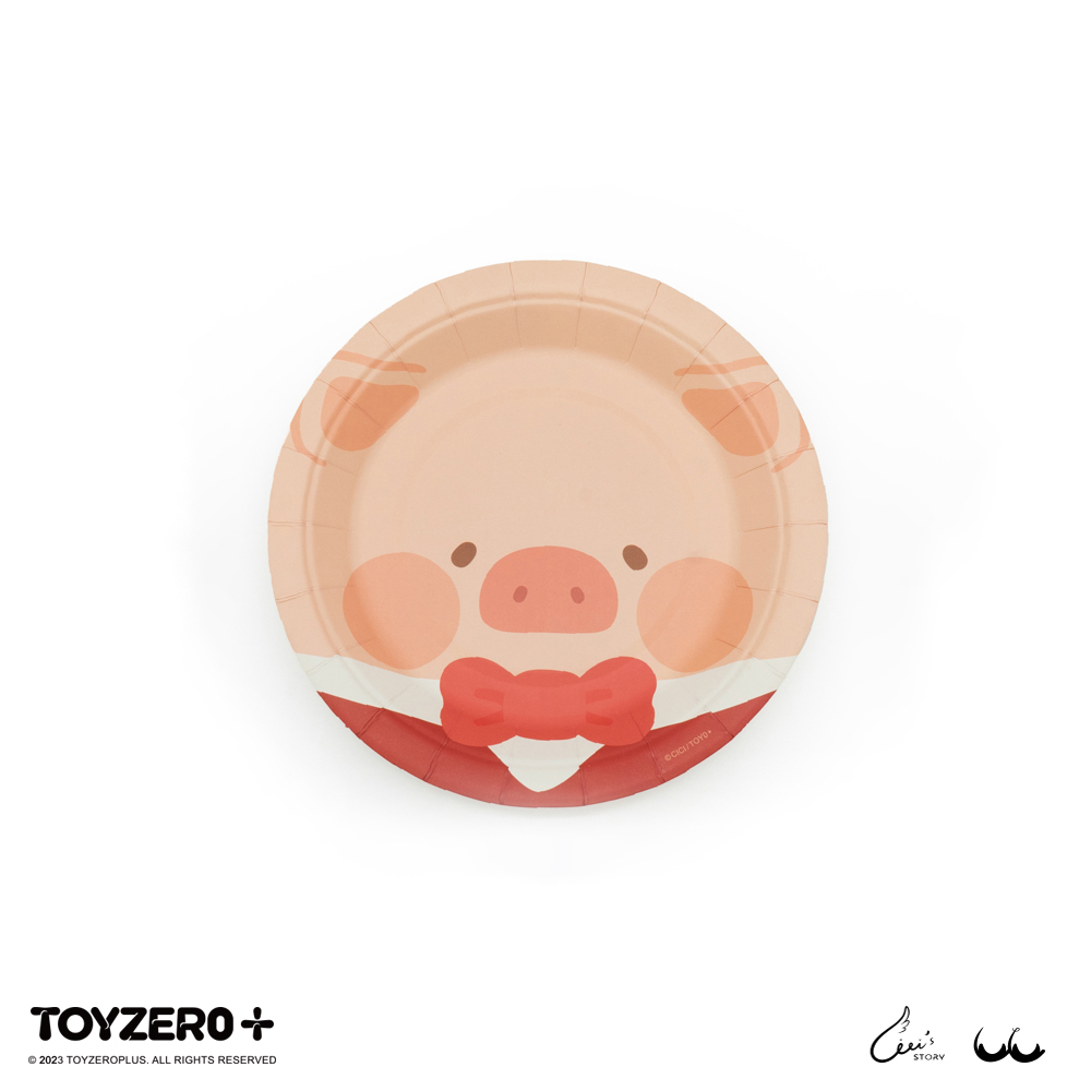 TOYZEROPLUS罐頭豬LuLu五星餐廳免洗紙盤/ 10入