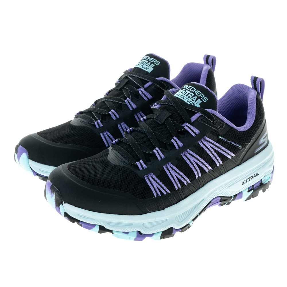 【SKECHERS】SKECHERS GO RUN TRAIL ALTITUDE 健走鞋/黑紫/女鞋-128222BKLV/ US7/24CM