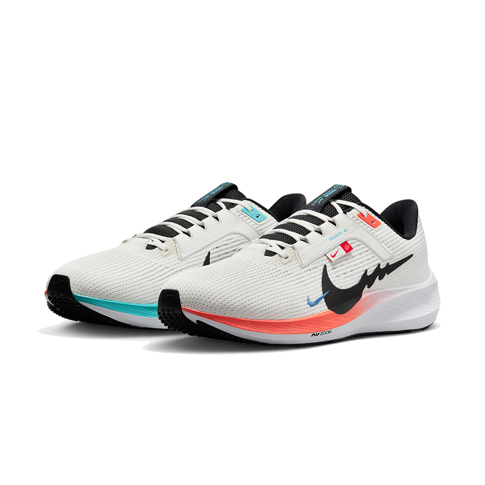 【NIKE】AIR ZOOM PEGASUS 40 運動鞋 米白 男鞋-FZ5055101 US8.5 26.5cm