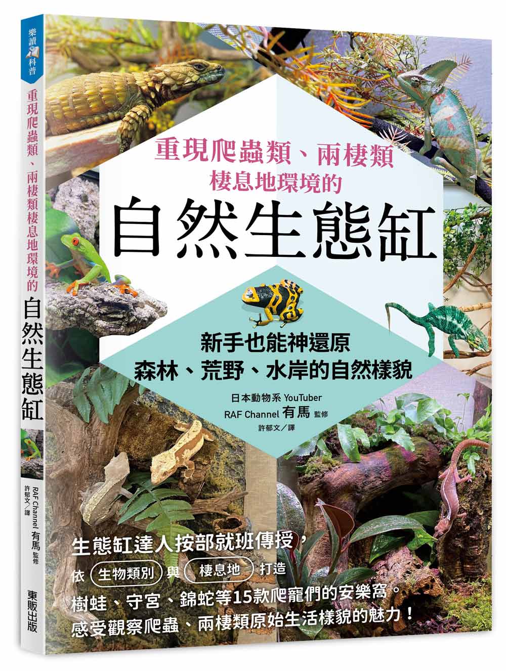 重現爬蟲類、兩棲類棲息地環境的自然生態缸: 新手也能神還原森林、荒野、水岸的自然樣貌