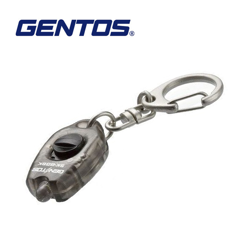 GENTOS超迷你鑰匙圈手電筒/ 黑色/ 15流明/ SK-8GBK