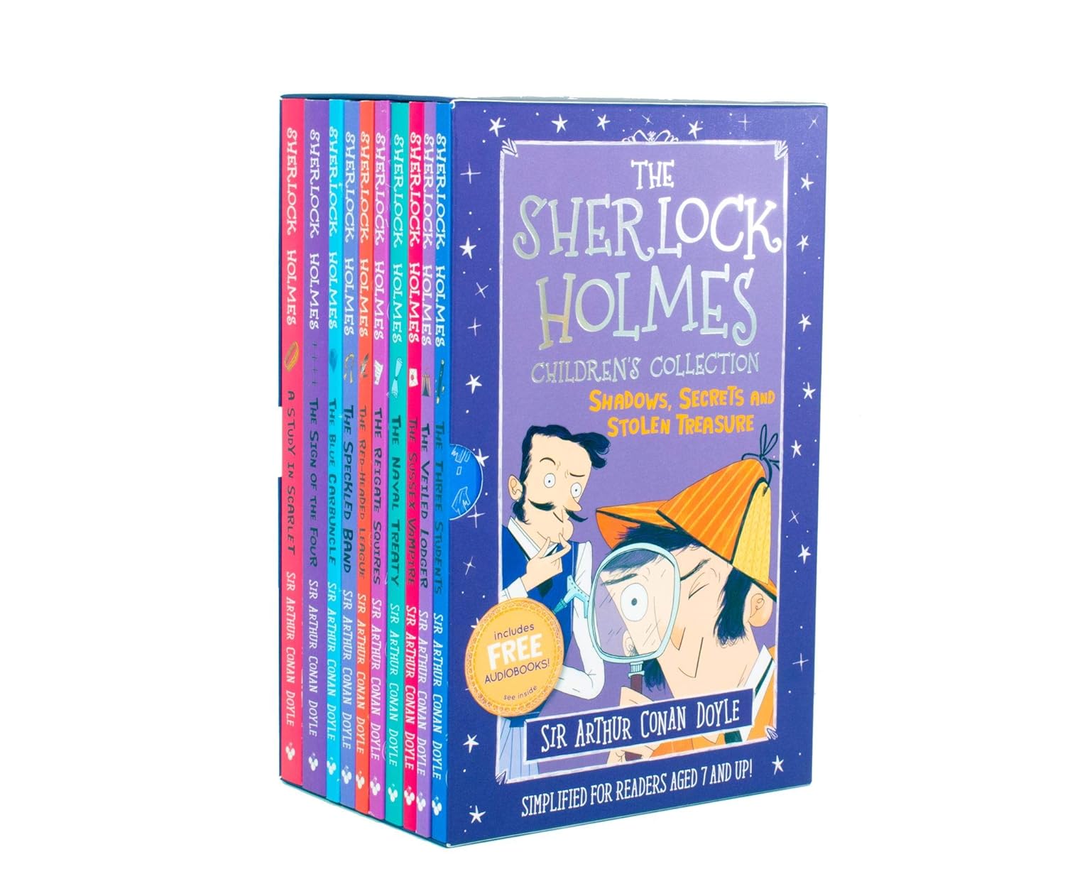 The Sherlock Holmes Children's Collection 1: Shadows, Secrets and Stolen Treasure (+音檔QR code/10冊合售)