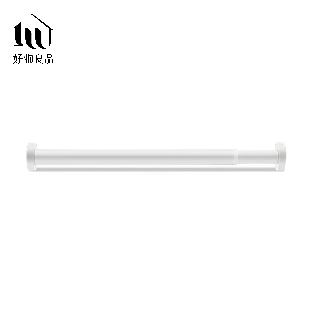 【好物良品】77-120cm_浴簾五金吊桿/ 白色