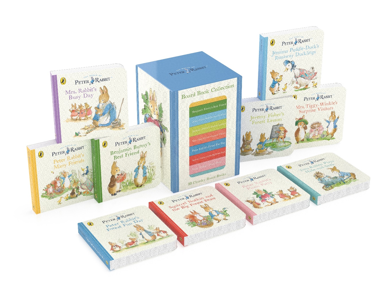 小兔彼得溫馨禮盒組★Peter Rabbit Board Book Collection (10冊合售)