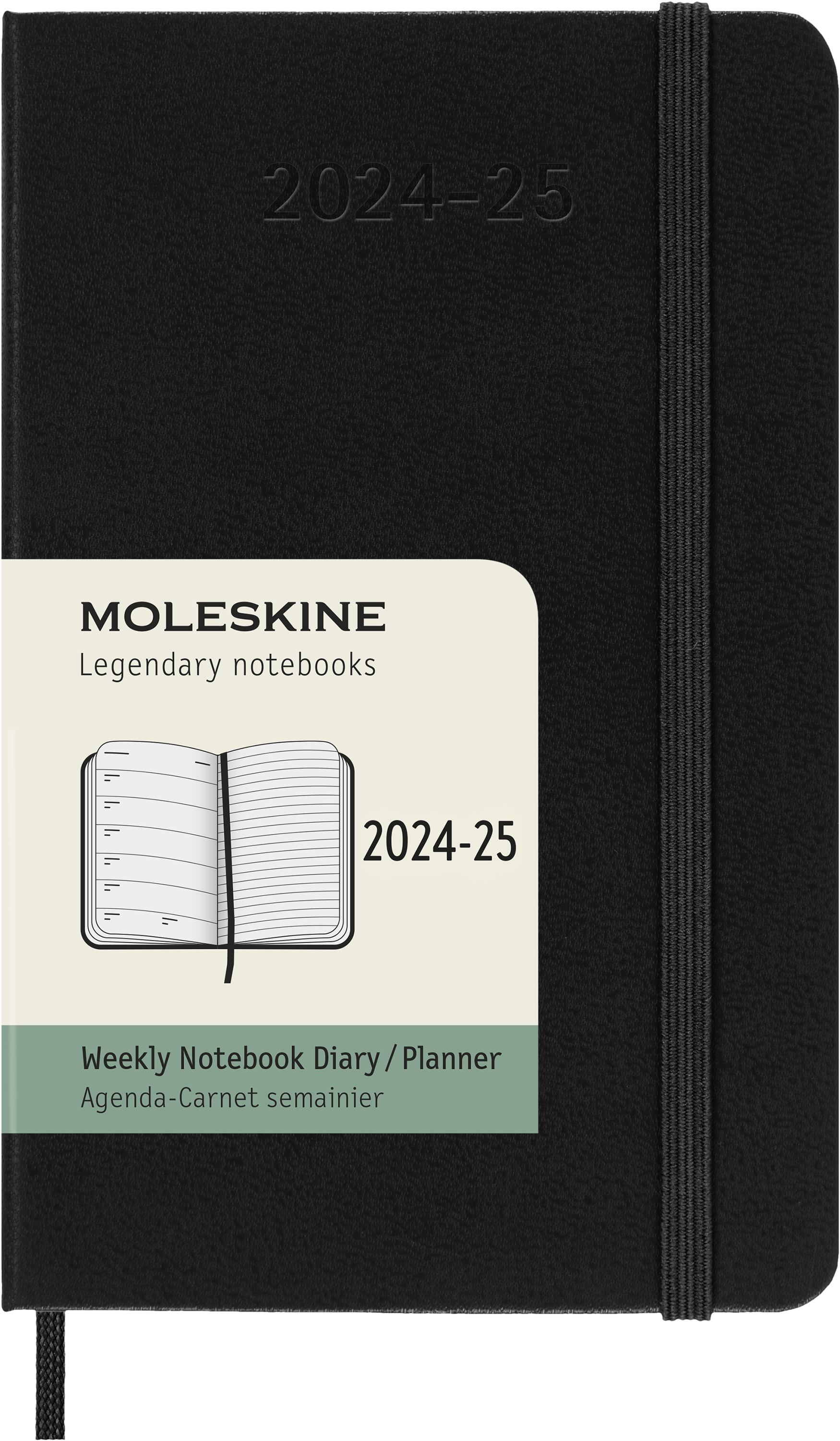 口袋尺寸隨寫隨攜帶➤2024-25  MOLESKINE週記手帳