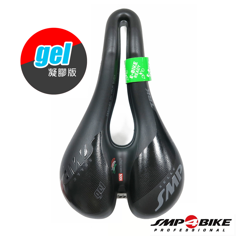 【SELLE SMP】義大利製 TRK Gel凝膠 輕薄休閒加寬型自行車座墊-中型標準版