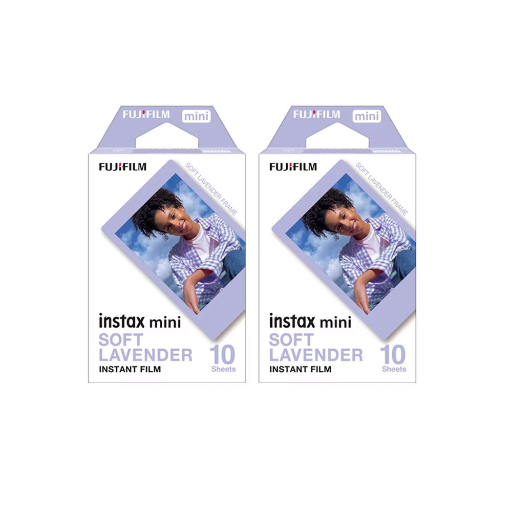 FUJIFILM instax mini 卡通拍立得底片 2入組 SOFT LAVENDER 薰衣草紫