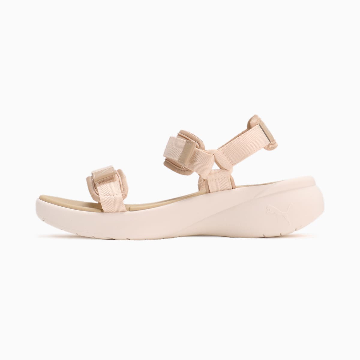 日本 Puma Sporty Vola 厚底 運動涼鞋 奶茶色 384132-12/ 25 cm