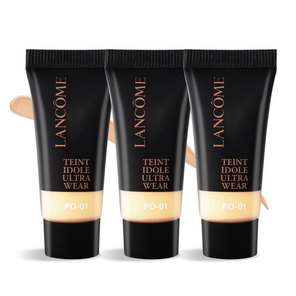 LANCOME 蘭蔻 零粉感超持久粉底 SPF48/PA++(5ml)X3＃PO-01-公司貨
