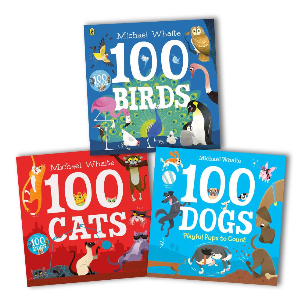 Michael Whaite 100 Cats/ Dogs/ Birds套書 (3冊合售)