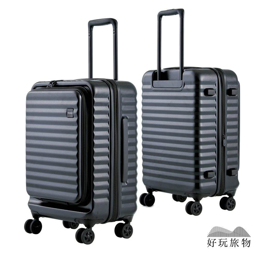 好玩旅物】24吋_1 9開可擴展超輕PC登機行李箱24吋石墨黑| 誠品線上