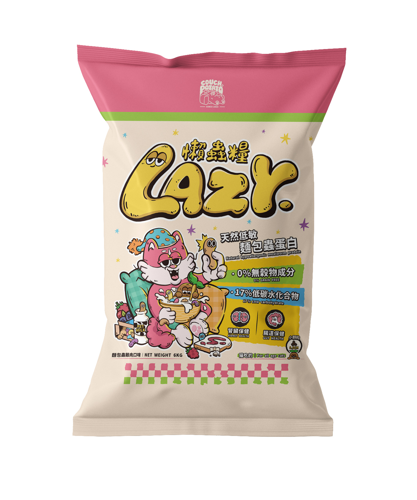 【COUCH POTATO 沙發馬鈴薯】LAZY懶蟲糧-天然低敏麵包蟲蛋白/6kg