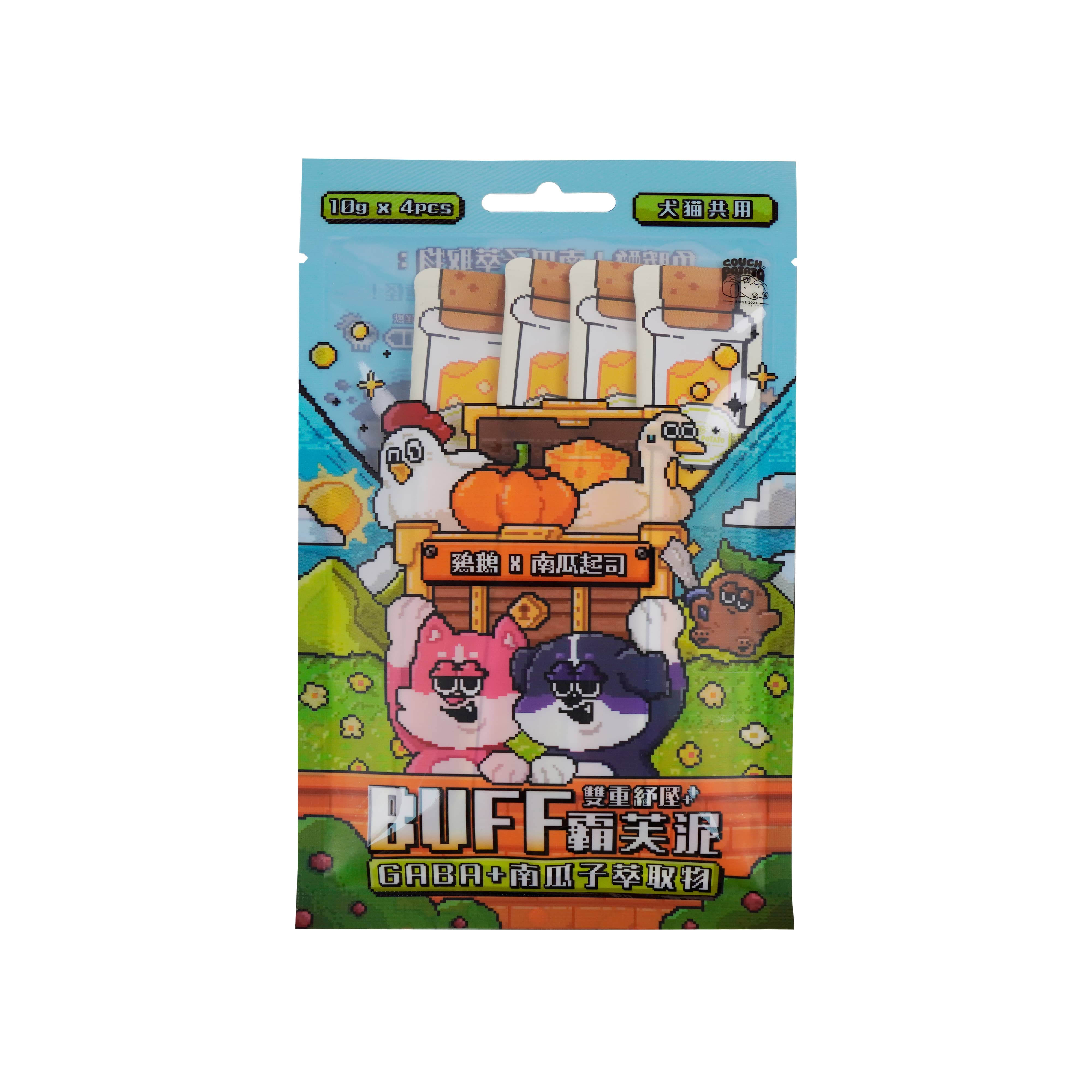 【COUCH POTATO 沙發馬鈴薯】BUFF雙重舒壓霸芙泥-雞鵝X南瓜起司/4入(包)