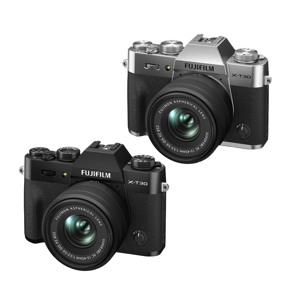 FUJIFILM 富士 X-T30 II + 15-45mm 單鏡組 公司貨 贈128G記憶卡+相機包/ 黑色