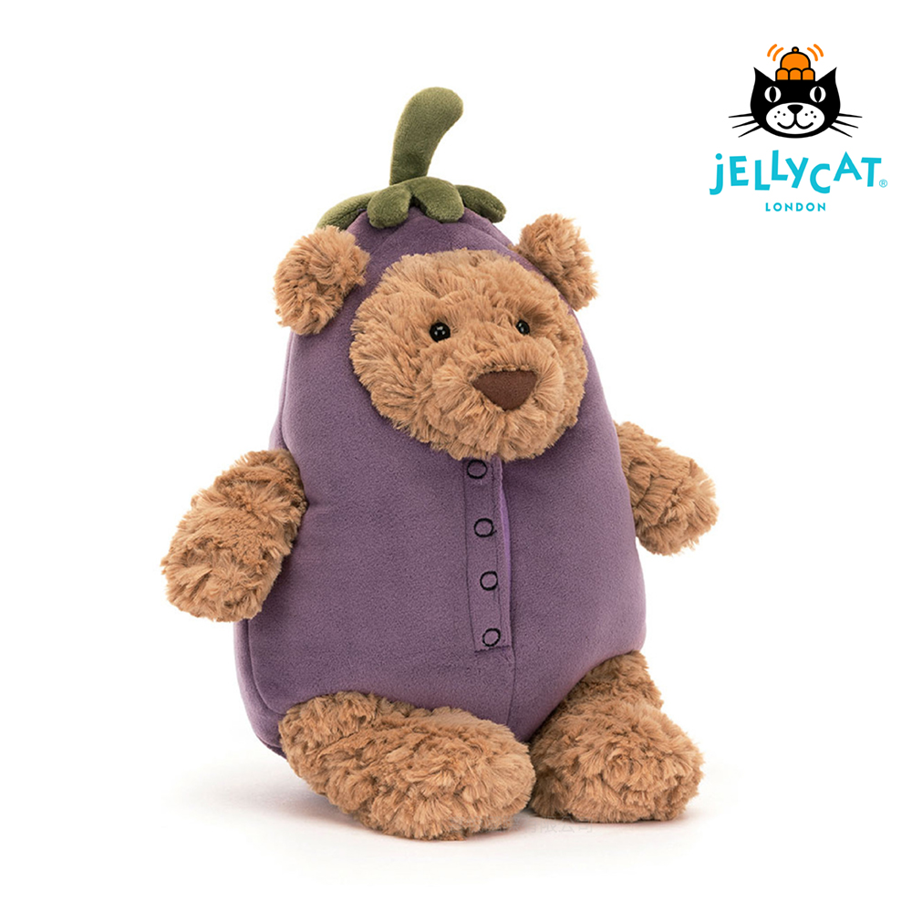 Jellycat茄子巴賽羅熊│ 誠品線上