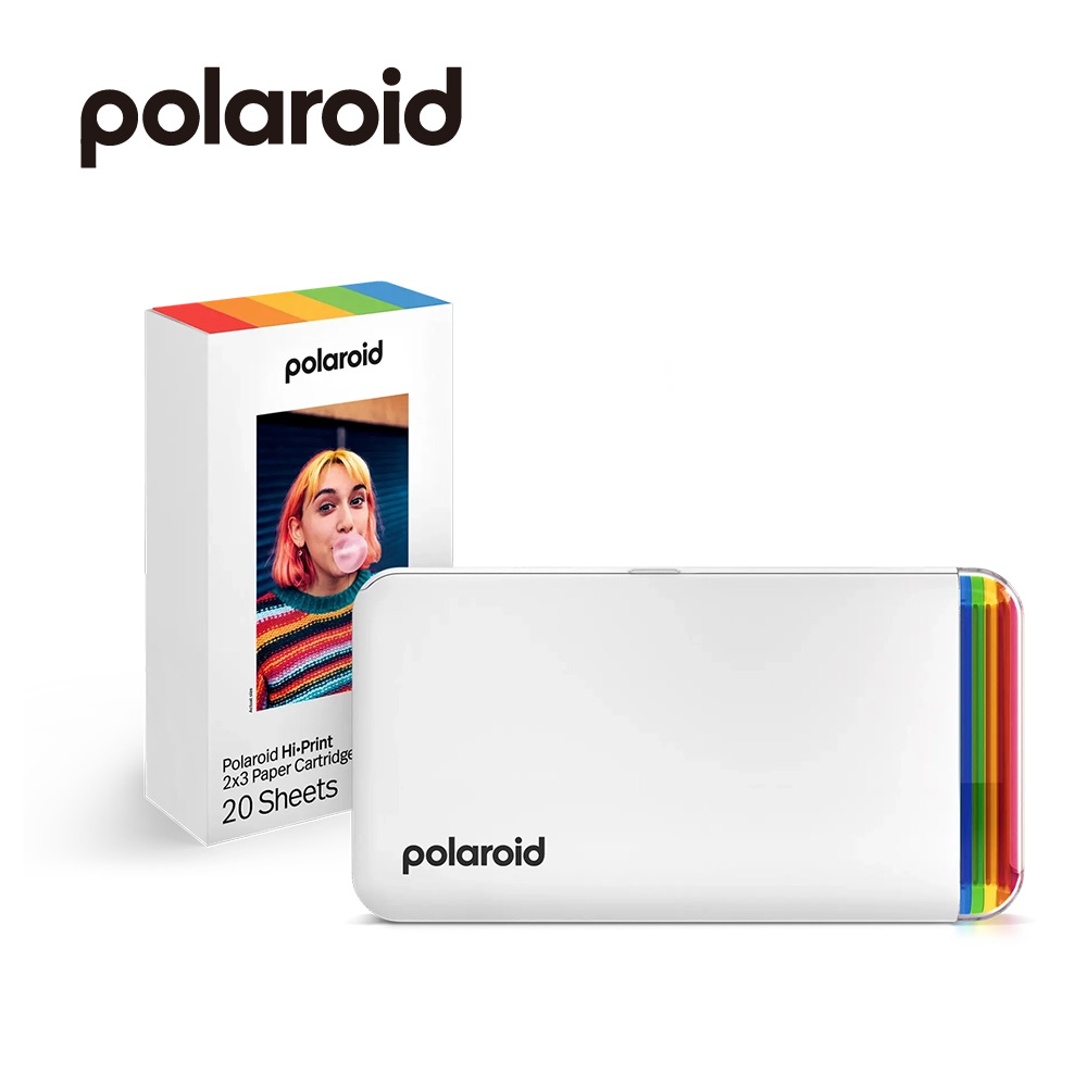 Polaroid手機相片印表機 2x3/ 白色 DH1/ 贈紙匣20入