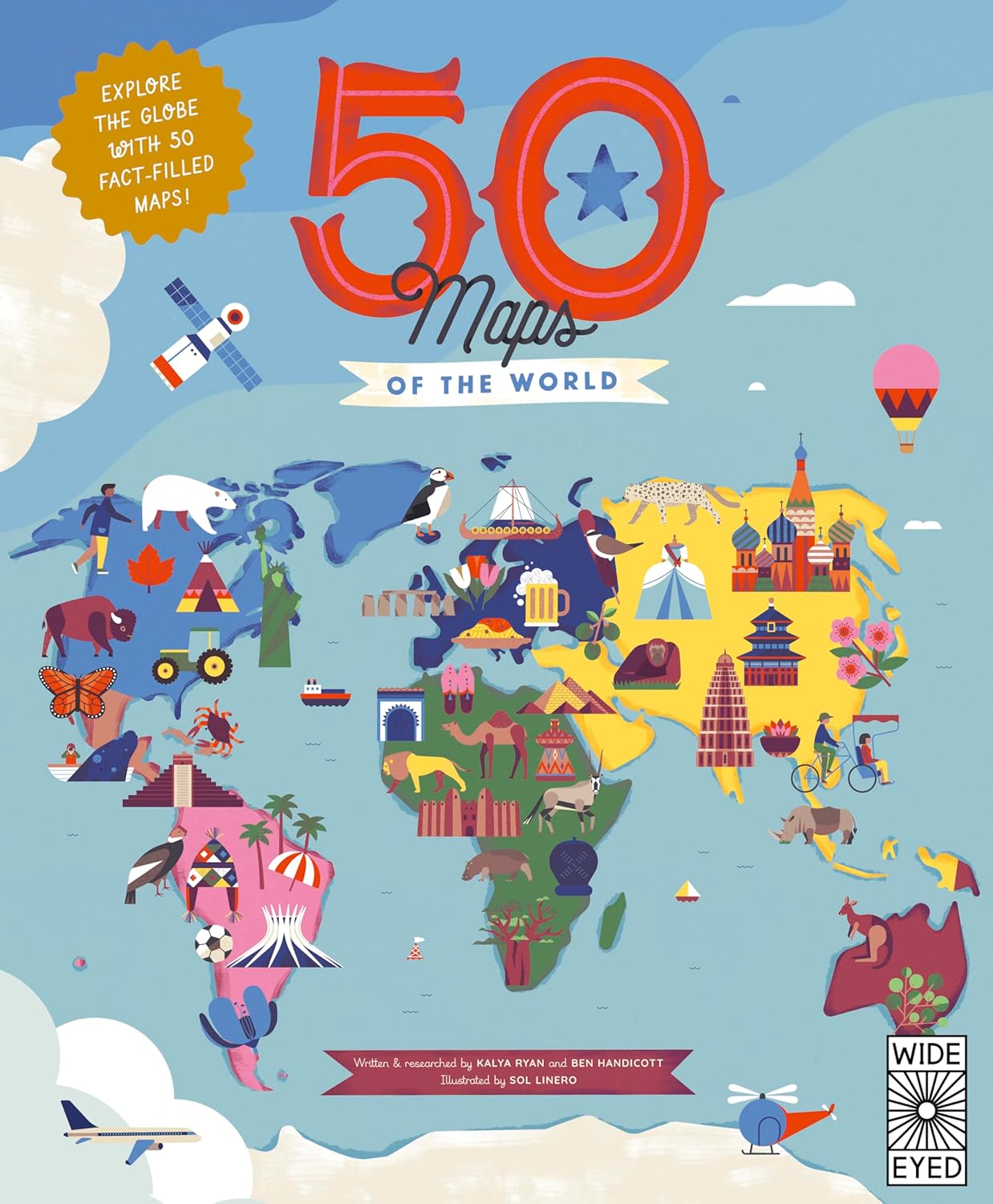 50 Maps of the World: Explore the Globe with 50 Fact-Filled Maps!