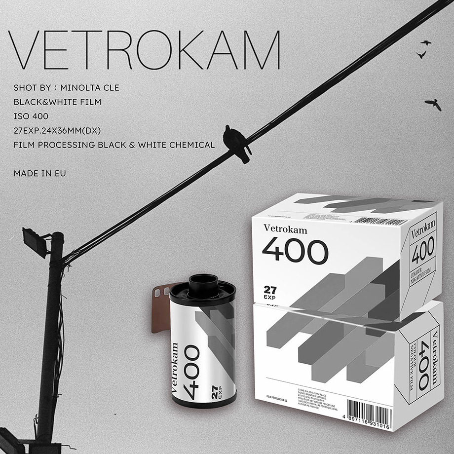 Vetrokam 歐洲沃克底片 黑白負片 黑白底片膠卷底片 iso400 27EXP