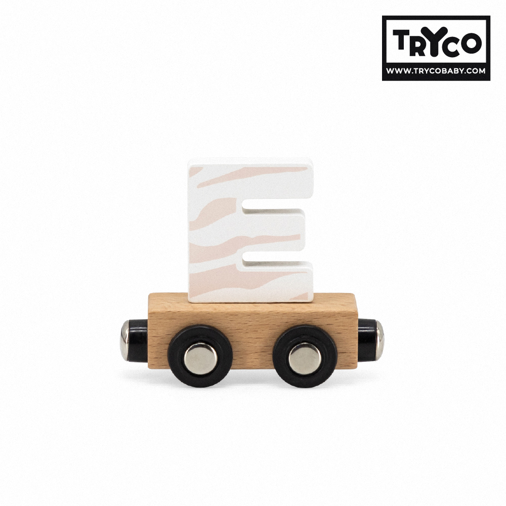 比利時Tryco木製字母火車/ 字母E/ 單入