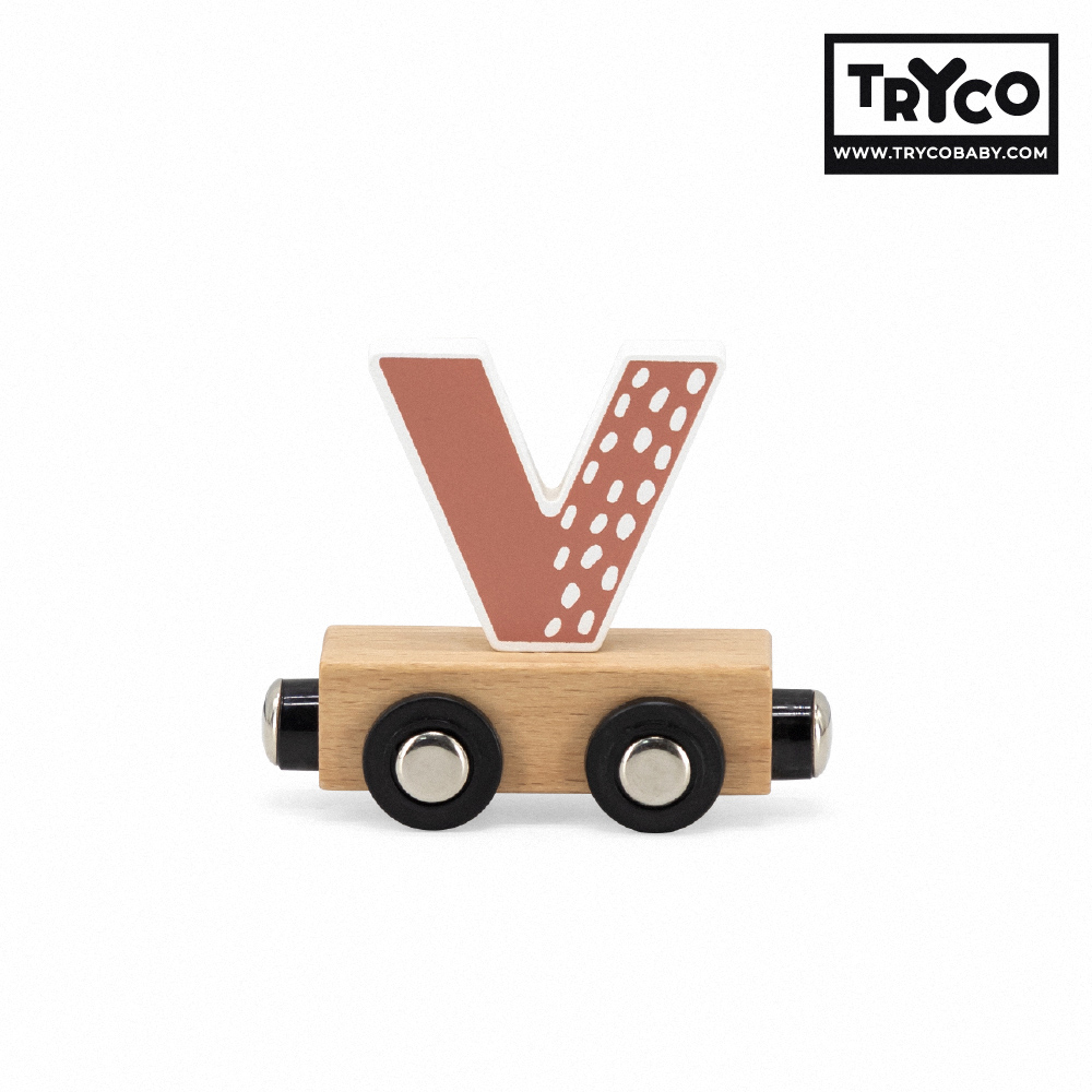比利時Tryco木製字母火車/ 字母V/ 單入
