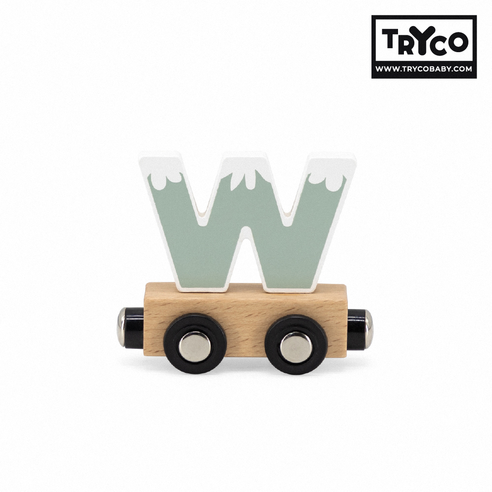 比利時Tryco木製字母火車/ 字母W/ 單入