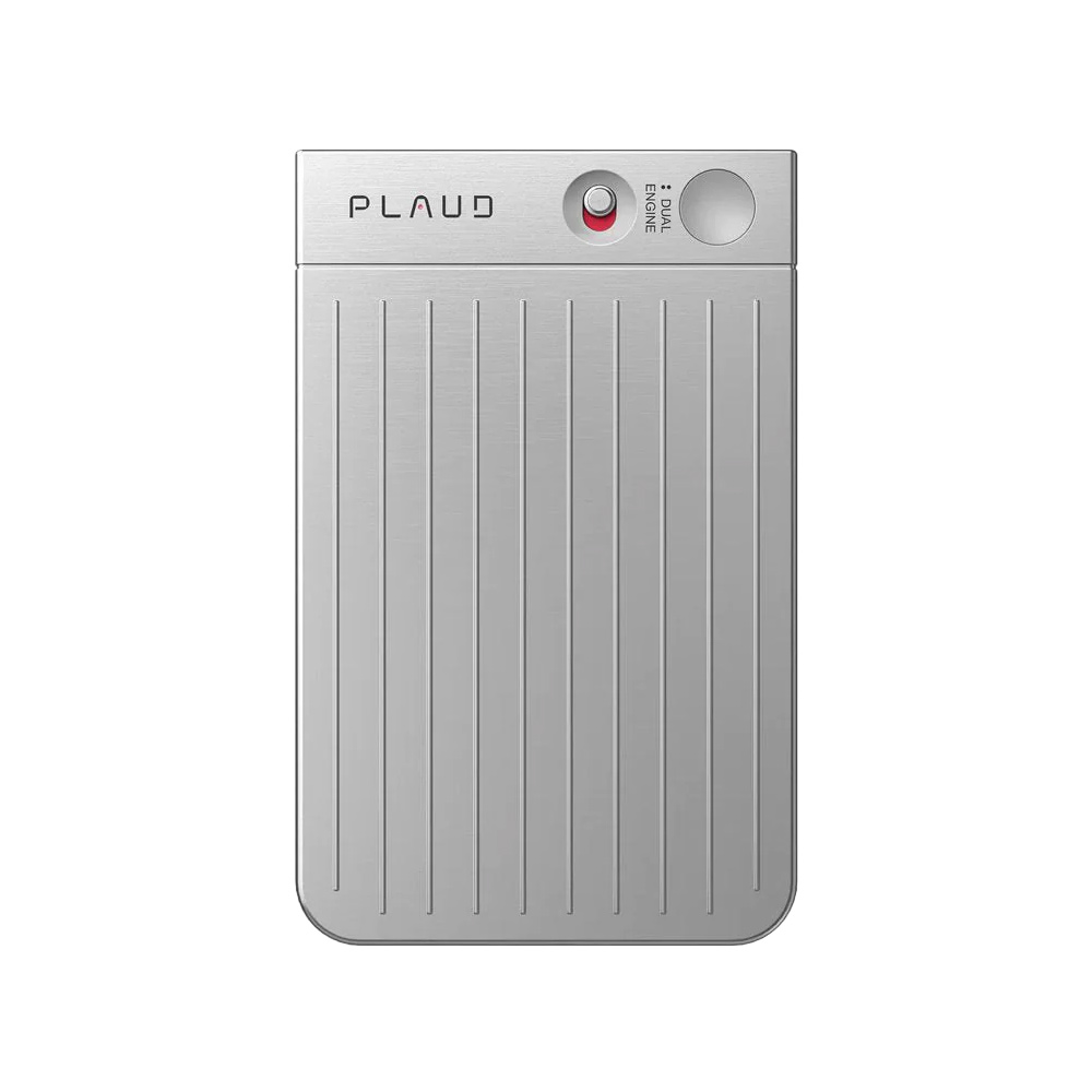 PLAUD NOTE ChatGPT AI 智慧錄音卡 公司貨 贈3C商品專用相機袋/ 金屬銀