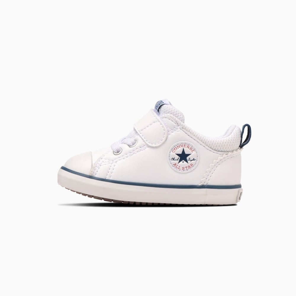 日本限定 Converse MINI ALL STAR N V-1 童鞋 小童12-15 白底深藍 12 cm | 誠品線上