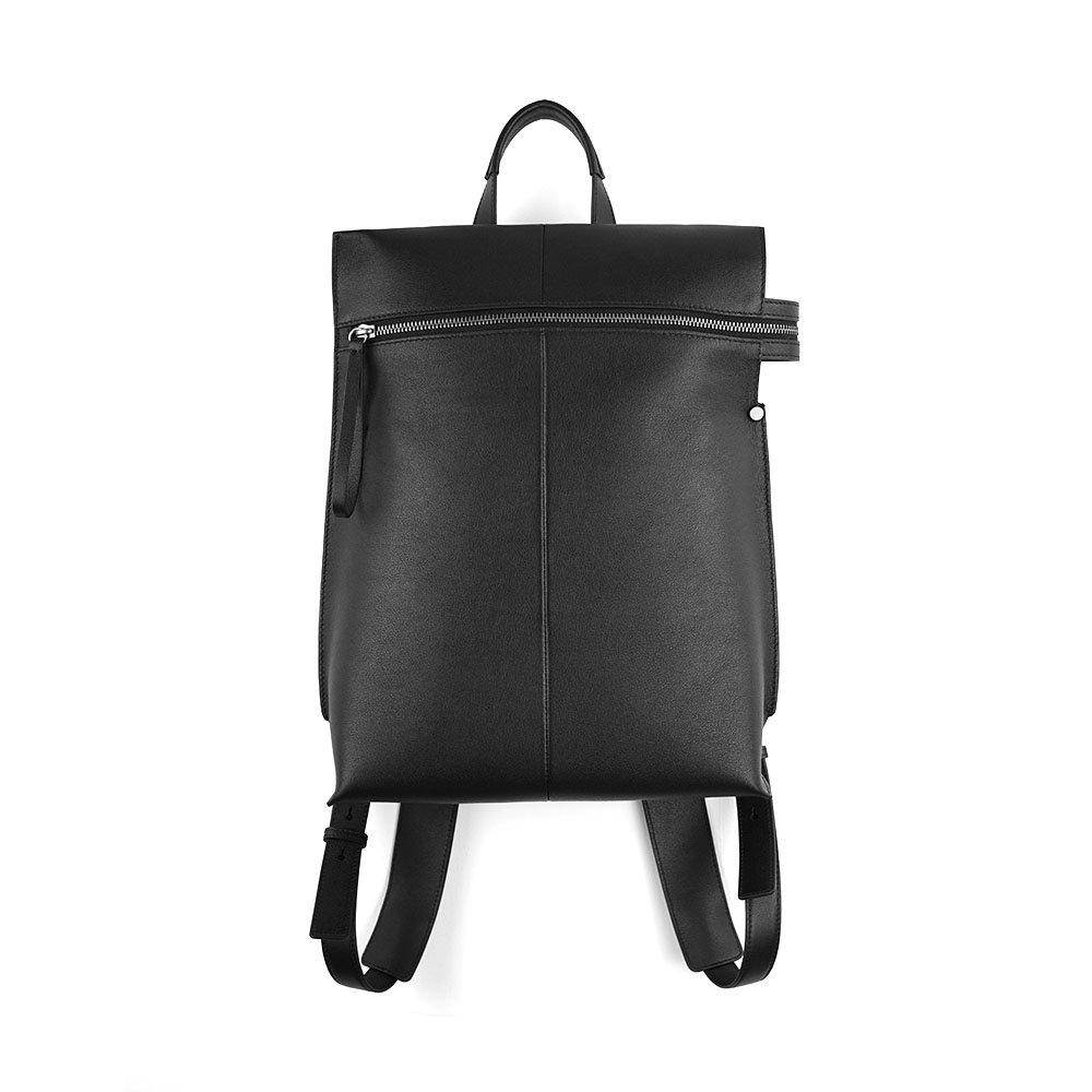 Darker Than Black Bags/Flat Rectangular Backpack 扁平後背包/黑色