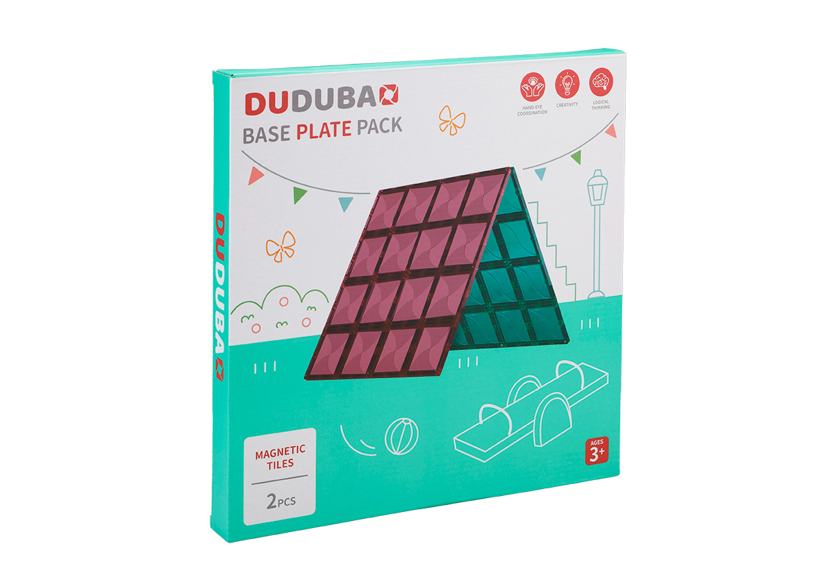 DUDUBAO五感繪本磁力片/ 大幫手/ 綠紅2片