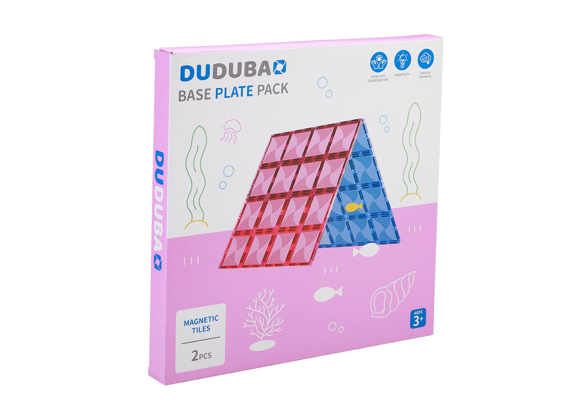 DUDUBAO五感繪本磁力片/ 大幫手/ 藍粉2片